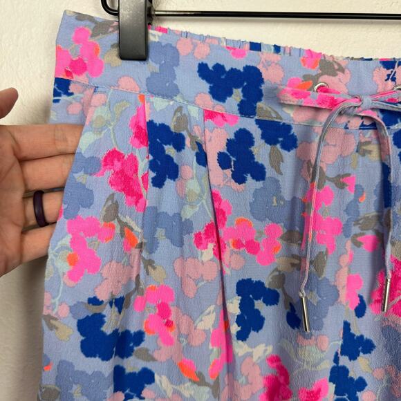 Joules | Yacht Crepe Bright Smudge Floral Print Pull On Elastic Soft Comfy Short - Picture 6 of 9